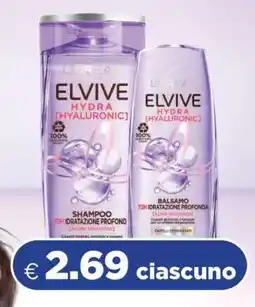 Acqua & Sapone L'Oreal Elvive Hydra Hyaluronic offerta