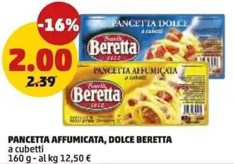 PENNY Pancetta affumicata, dolce beretta offerta