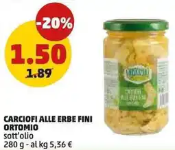 PENNY Carciofi alle erbe fini ORTOMIO offerta