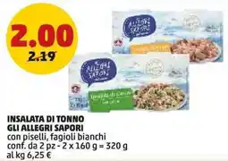 PENNY Insalata di tonno GLI ALLEGRI SAPORI offerta