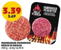PENNY Maxiburger piemontese VOGLIA DI GRIGLIA offerta
