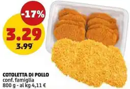 PENNY Cotoletta di pollo offerta