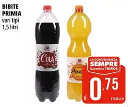 Tigros Bibite PRIMIA offerta