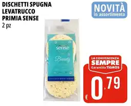 Tigros Dischetti spugna levatrucco PRIMIA SENSE offerta