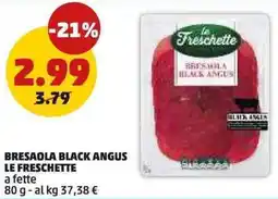 PENNY Bresaola black angus LE FRESCHETTE offerta