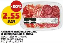 PENNY Antipasto nazionale emiliano LE SPECIALITÀ CUOR DI TERRA offerta