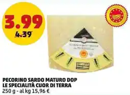 PENNY Pecorino sardo maturo dop LE SPECIALITÀ CUOR DI TERRA offerta