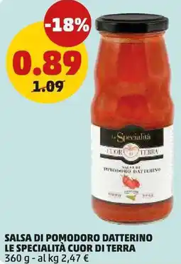 PENNY Salsa di pomodoro datterino LE SPECIALITÀ CUOR DI TERRA offerta