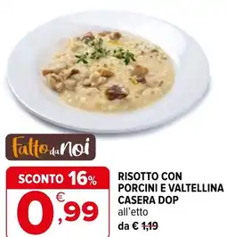 Iperal Risotto con porcini e valtellina casera dop offerta
