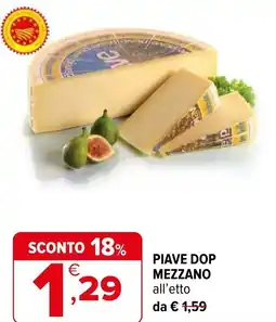 Iperal Piave dop mezzano offerta