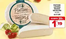 Iperal Piattone latteria sociale valtellina offerta