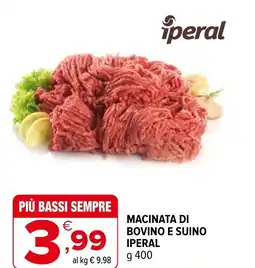 Iperal Macinata di bovino e suino IPERAL offerta