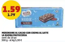 PENNY Merendine al cacao con crema al latte LA BUONA PASTICCERIA offerta