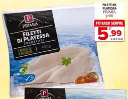 Iperal Filetti di platessa PRIMIA offerta