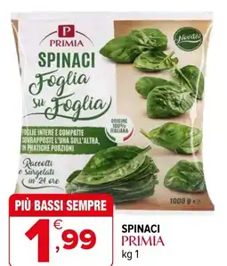 Iperal Spinaci PRIMIA offerta