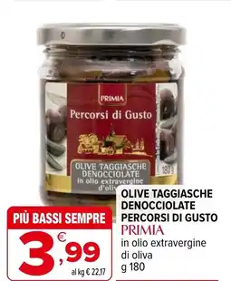 Iperal Olive taggiasche denocciolate percorsi di gusto primia in olio extravergine di oliva offerta