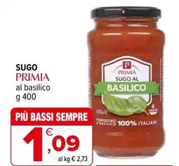Iperal Sugo primia al basilico offerta