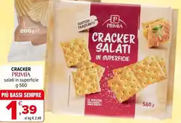 Iperal Cracker primia salati in superficie offerta