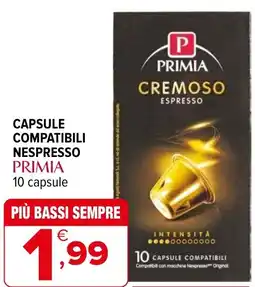 Iperal Capsule compatibili nespresso PRIMIA offerta
