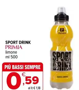 Iperal Sport drink primia limone offerta