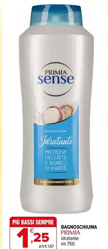 Iperal Bagnoschiuma primia idratante offerta