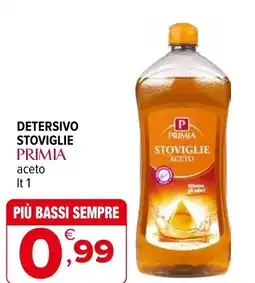 Iperal Detersivo stoviglie primia aceto offerta