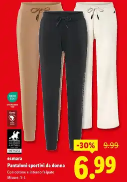 Lidl esmara Pantaloni sportivi da donna offerta