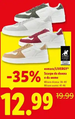 Lidl esmara LIVERGY Scarpe da donna o da uomo offerta