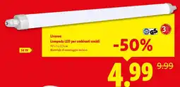 Lidl Livarno Lampada LED per ambienti umidi offerta