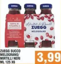 Bitar Zuegg succo melograno/ mirtilli neri offerta