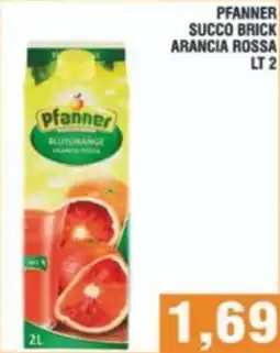 Bitar Pfanner succo brick arancia rossa offerta