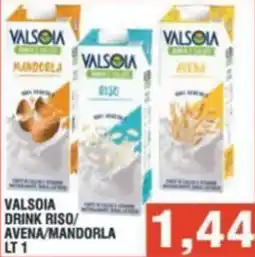 Bitar Valsoia drink riso/ avena/mandorla offerta