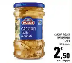Conad Carciofi tagliati marinati NERI offerta