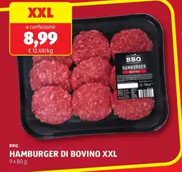 ALDI BBQ Hamburger di bovino XXL offerta