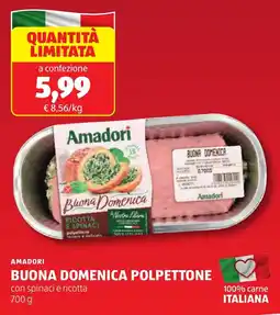 ALDI Amadori buona domenica polpettone offerta