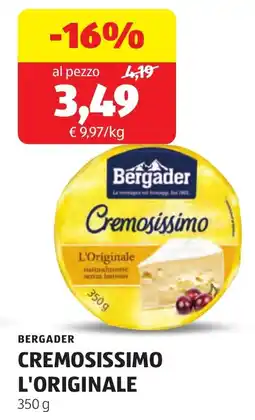 ALDI Bergader cremosissimo l'originale offerta