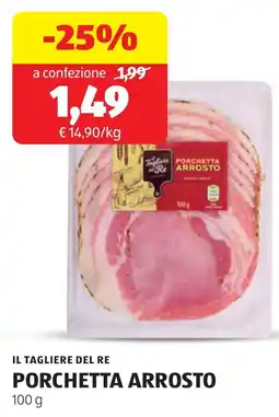 ALDI Il tagliere del re porchetta arrosto offerta