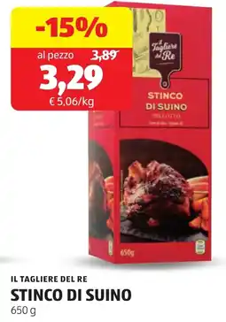 ALDI Il tagliere del re stinco di suino offerta