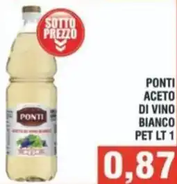 Bitar Ponti aceto di vino bianco offerta