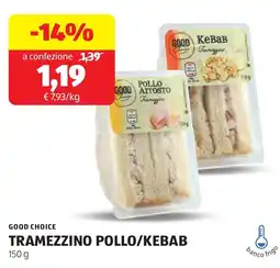 ALDI Good choice tramezzino pollo/kebab offerta