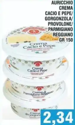 Bitar Auricchio crema cacio e pepe/ gorgonzola/ provolone/ parmigiano reggiano offerta