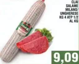 Bitar Clai salame milano/ ungherese atp 1/2 offerta
