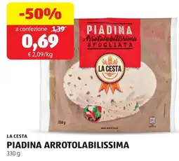 ALDI La cesta piadina arrotolabilissima offerta