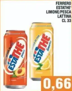 Bitar Ferrero estathe limone/pesca lattina offerta