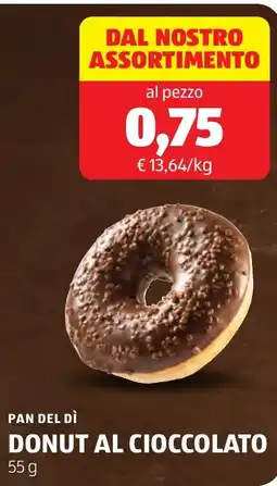 ALDI Pan del dì donut al cioccolato offerta
