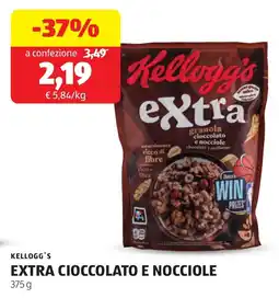 ALDI Kellogg's extra cioccolato e nocciole offerta