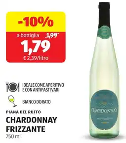 ALDI Piana del ruffo chardonnay frizzante offerta