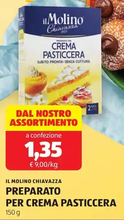 ALDI Il molino chiavazza preparato per crema pasticcera offerta