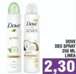 Bitar Dove deo spray linea offerta