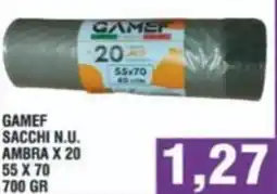 Bitar Gamef sacchi n.u. ambra offerta